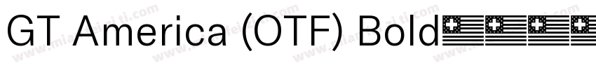 GT America (OTF) Bold字体转换